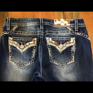 Miss Me Chloe Bootcut Jeans Size 30 cowhide